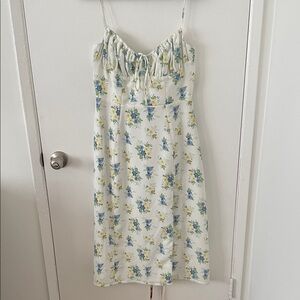 House of CB Floral White Dress